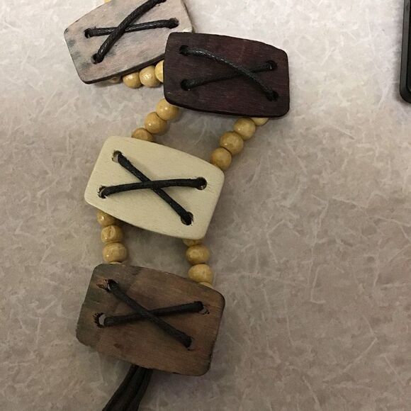 Beaded belt vintage with tassel ties - Picture 2 of 3